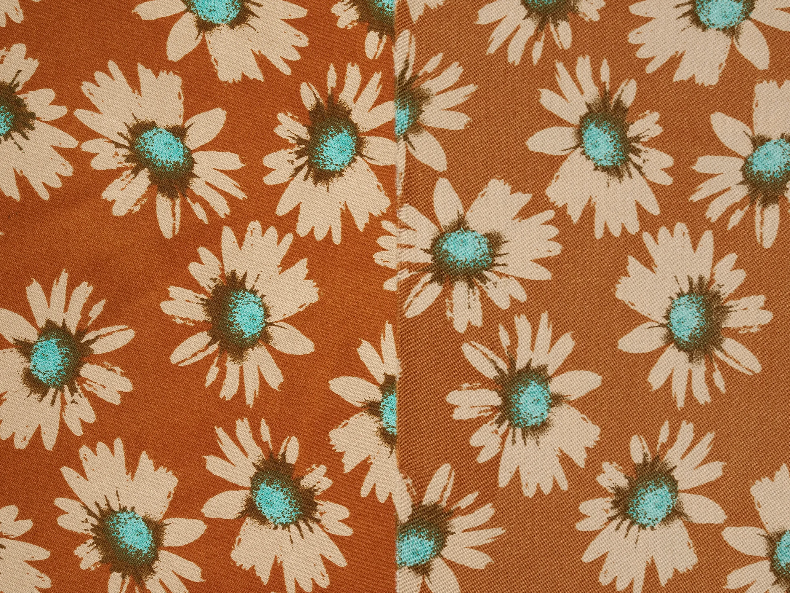 Charmeuse satin fabric by the yard -  MonSar exclusive floral print