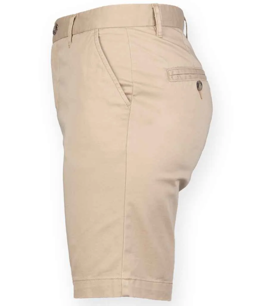 Front Row Ladies Stretch Chino Shorts | Stone
