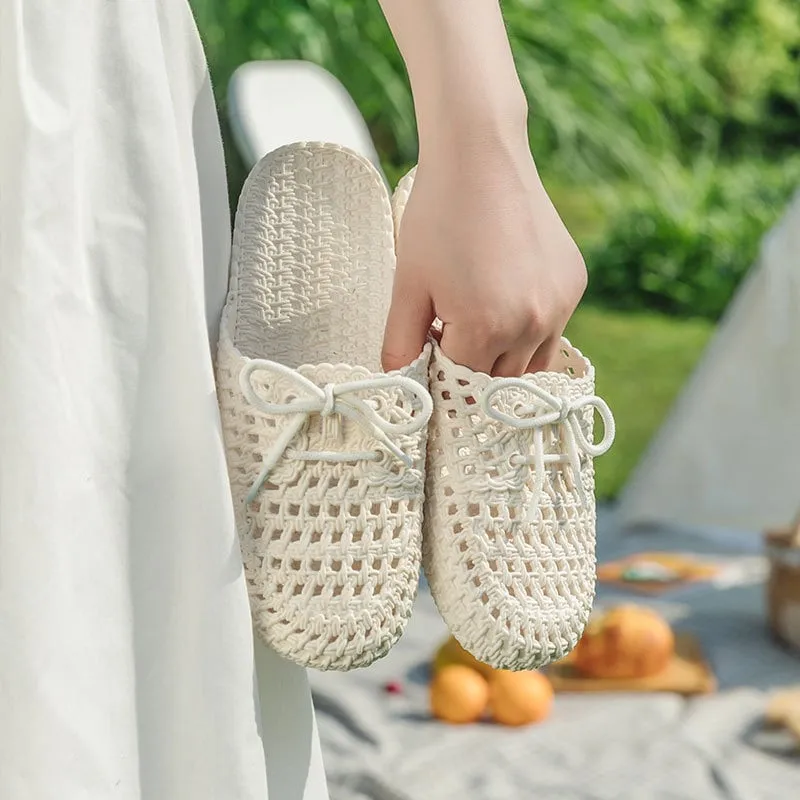 Kawaii Weaved Pastels Slip-on Slipper
