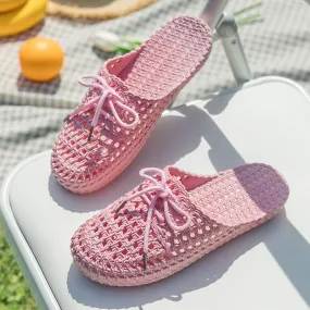 Kawaii Weaved Pastels Slip-on Slipper