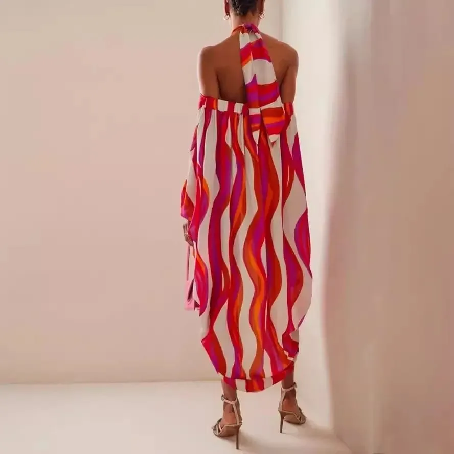 Long Sleeve Beach Dresses for Women Casual Style L 117427