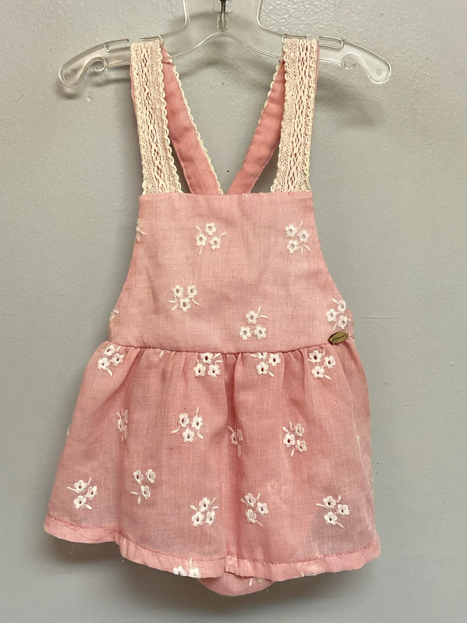 Mayoral Size 12 Pink Floral Polyester Infant Girls Onesies & Tees