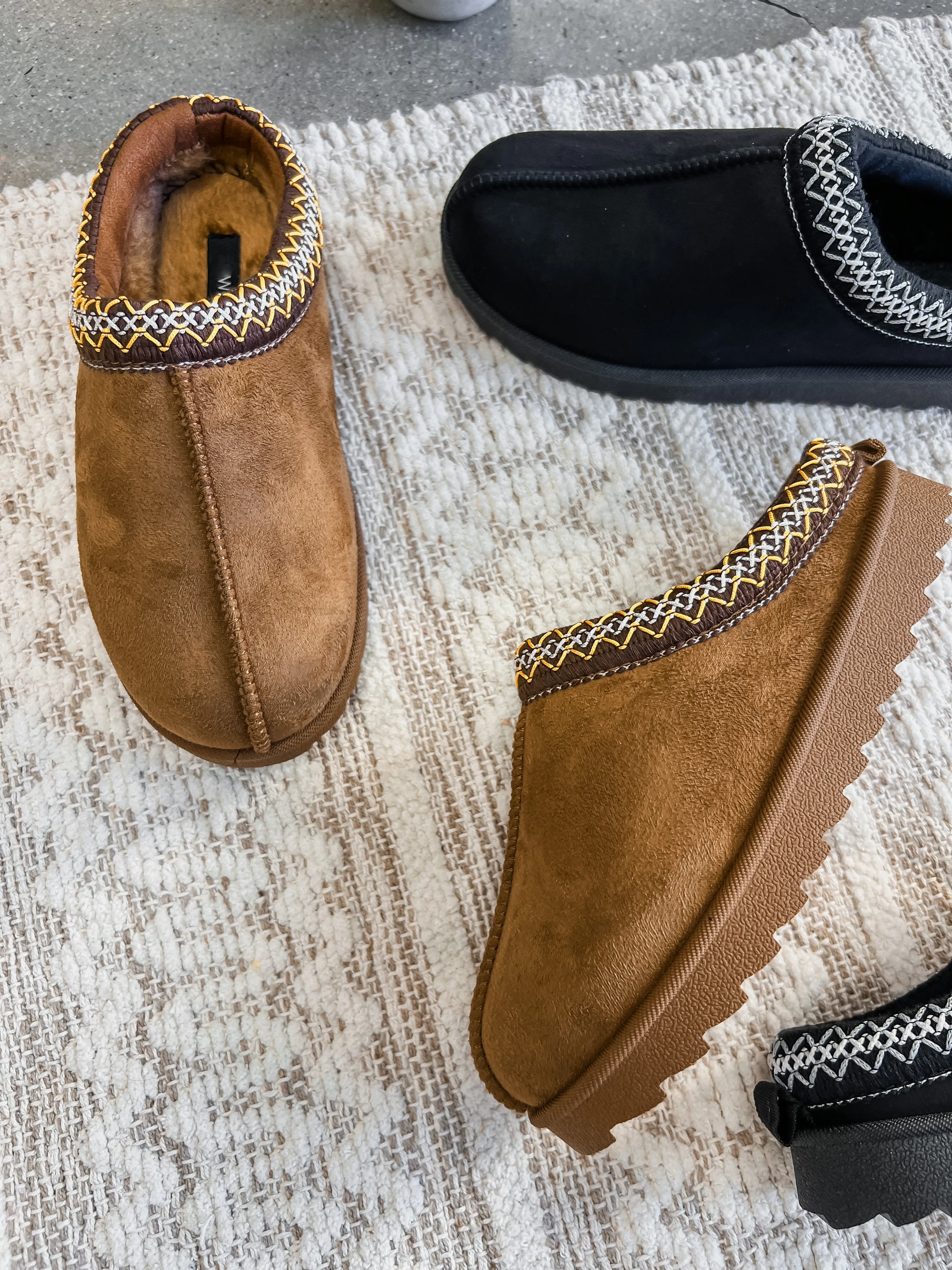 Oaklee Suede Low Slipper Booties