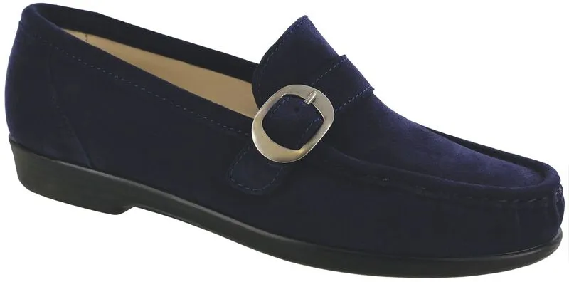 SAS Lara Slip On Loafer - Navy Suede