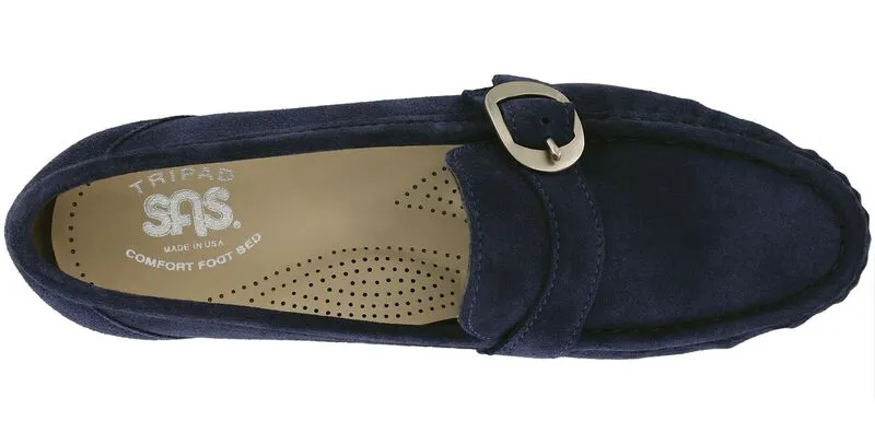 SAS Lara Slip On Loafer - Navy Suede